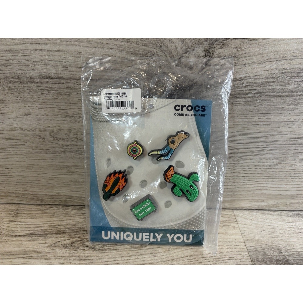 Crocs Jibbitz 5-Pack Summer Shoe Charms Jibbitz Desert Music Festival Coachella